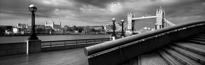 London Tower Bridge Panorama on the River Thames