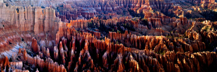 giant natural amphitheater of Bryce canyon in Utah Desert