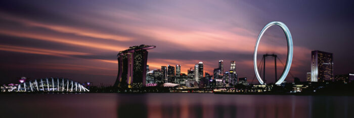 Singapore City sunset