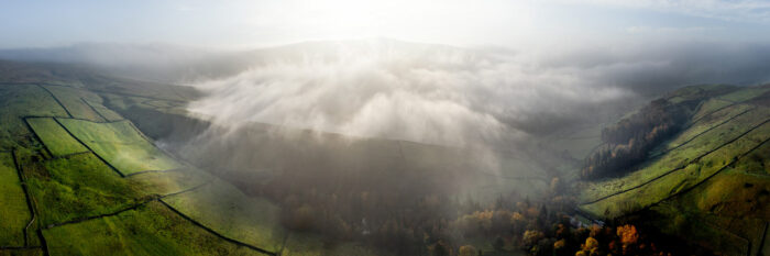 panoramic print of the Yorkshire Dales