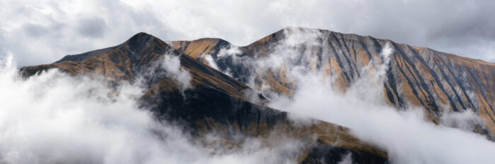 Panorama of the French alps in Albiez-Montrond