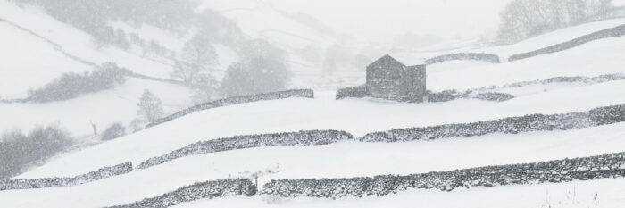 Keld and thwart covered in snow