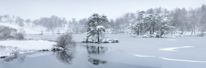 Tarn hows covered in snow