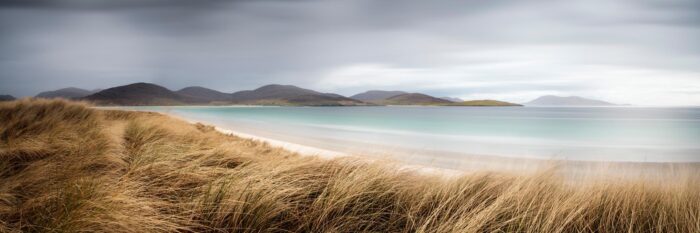 Beautiful white beach in the outer Hebrides Scotland