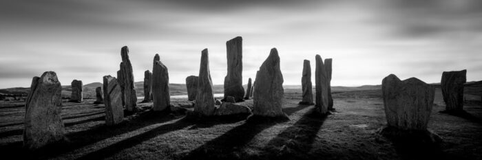 black and white stone circle Scotland