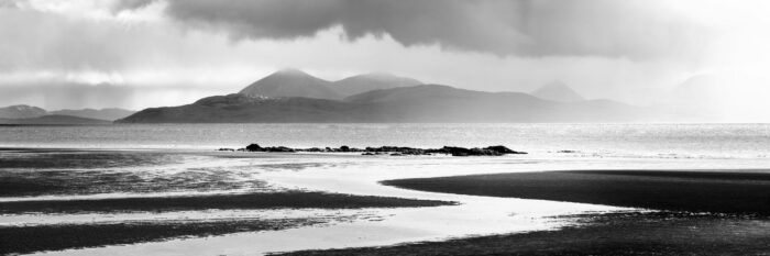 black and white Scotland isle of Skye print
