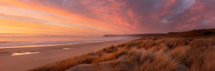 Sunrise amongst the dunes of a haebridean beach