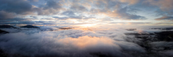 etherial heaven above the clouds