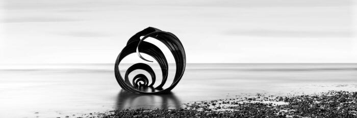 Panorama of Mary's Shell on the East coast of England in Cleveleys Beach