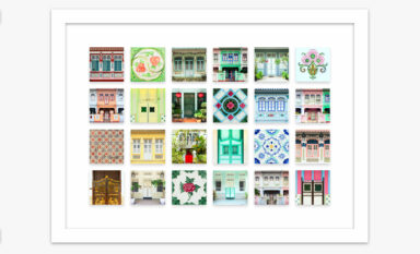 Beautiful Singapore shophouse art