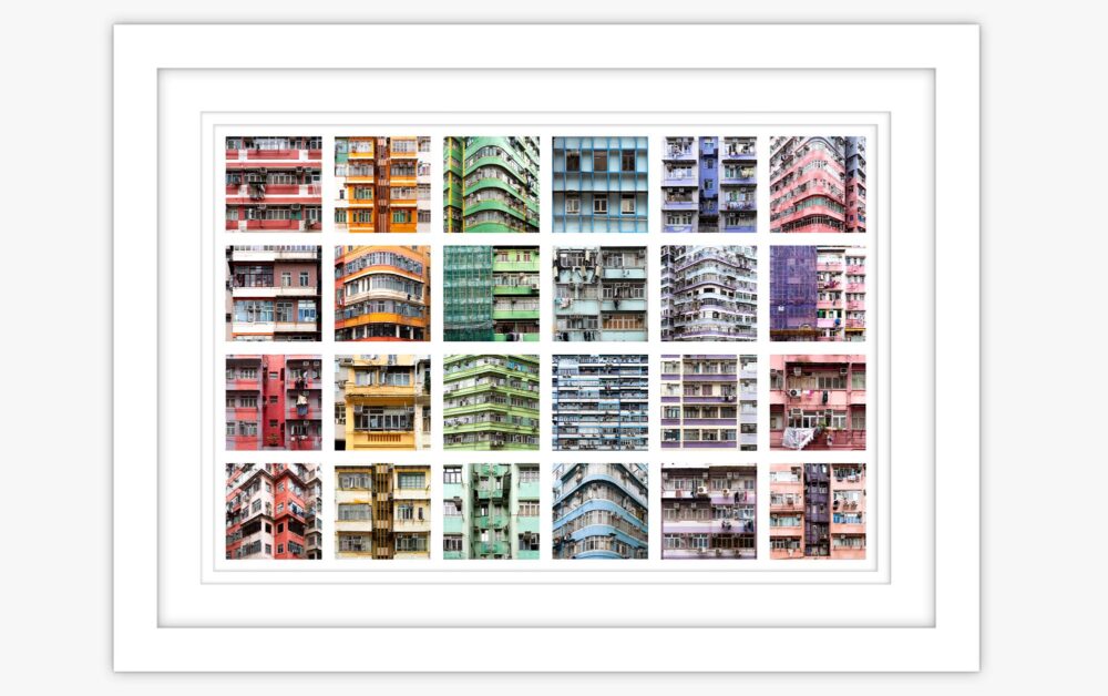 Hong Kong Tong Lau collage art print